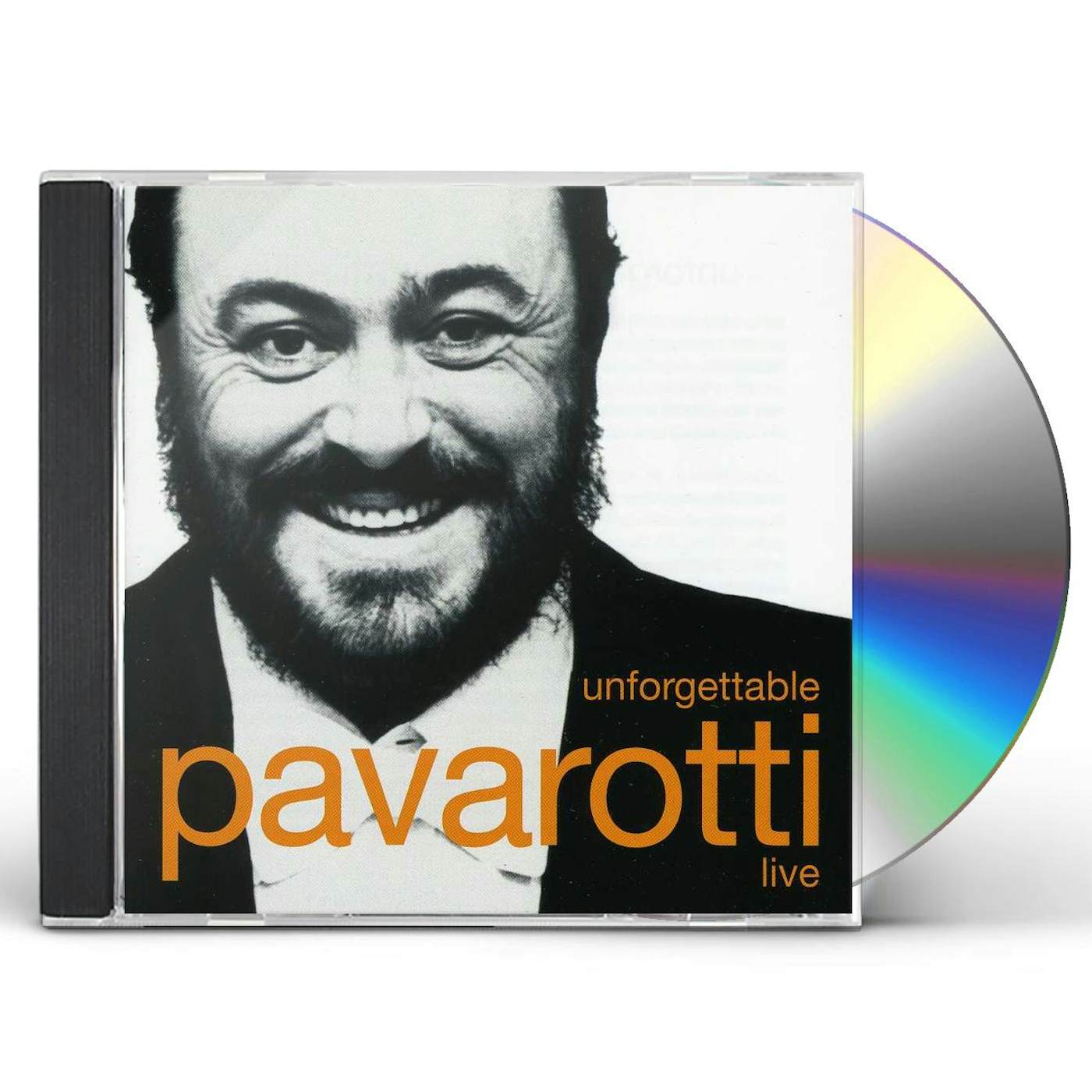 UNFORGETTABLE Luciano Pavarotti LIVE CD
