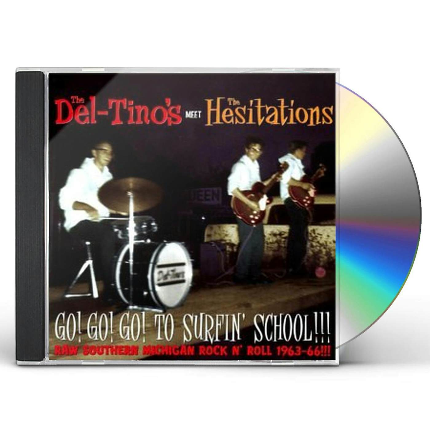 Del-Tino'S & Hesitations / Split GO GO GO TO SURFIN SCHOOL CD