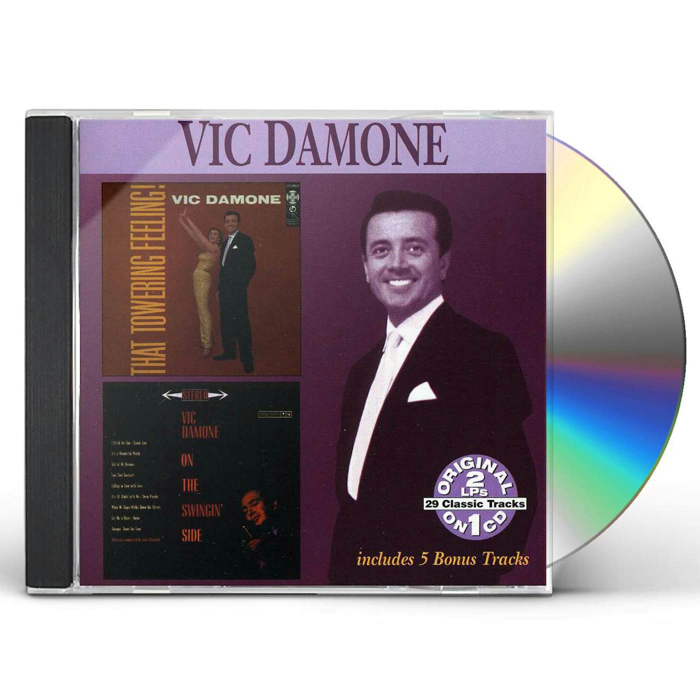 Vic Damone THAT TOWERING FEELING / ON THE SWINGIN SIDE CD