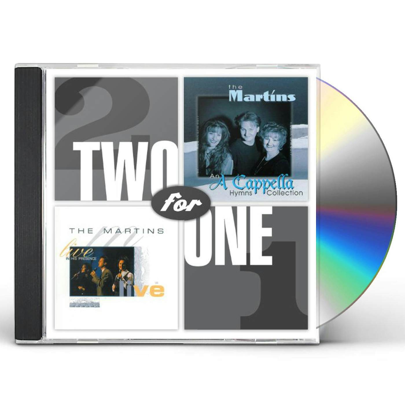 The Martins TWO FOR ONE: LIVE IN HIS PRESENCE / A CAPPELLA HYM CD