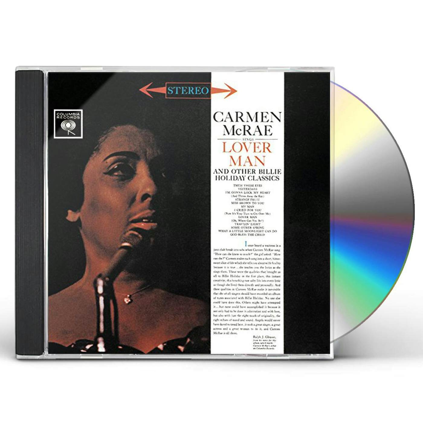 CARMEN MCRAE SINGS LOVER MAN & OTHER BILLIE CD