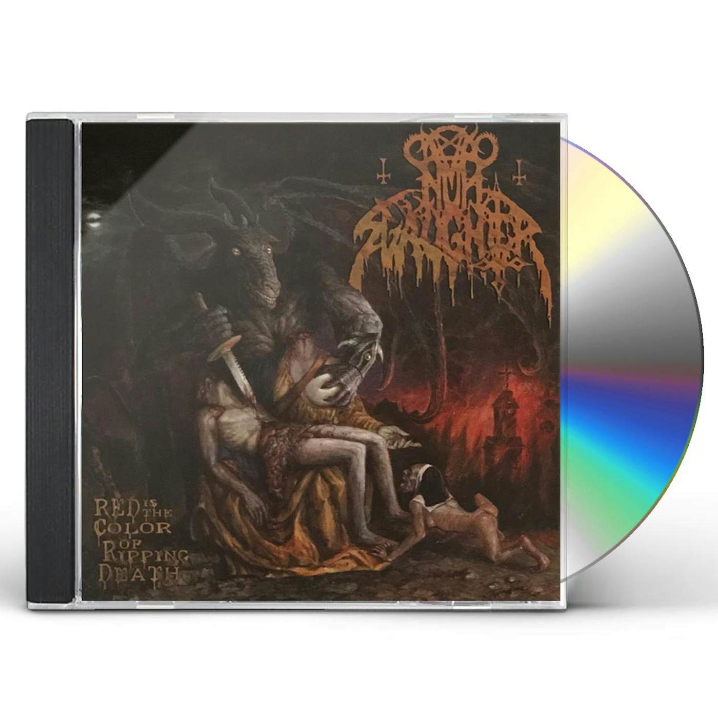 Nunslaughter RED IS THE COLOR OF RIPPING DEATH CD