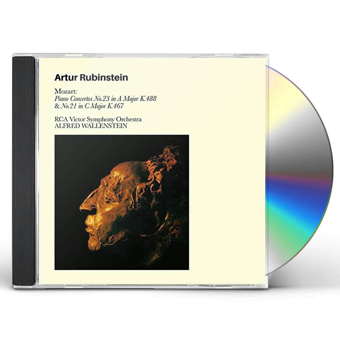 Artur Rubinstein MOZART: PIANO CONCERTOS NO 23 IN A MAJOR K.488 & NO.21  IN C MAJOR K.467 CD