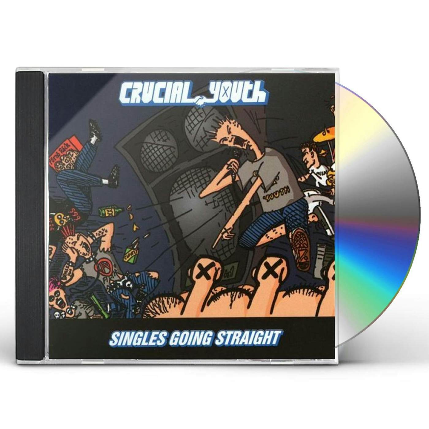 Crucial Youth SINGLES GOING STRAIGHT CD