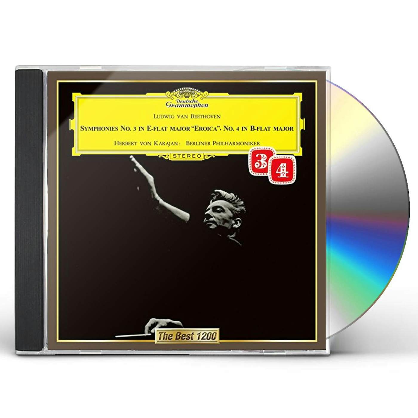 Herbert von Karajan BEETHOVEN: SYMPHONIES NO. 3 EROICA CD