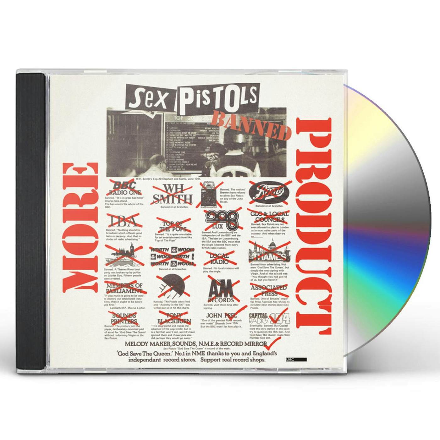 Sex Pistols MORE PRODUCT CD - Limited Edition $27.99$24.99