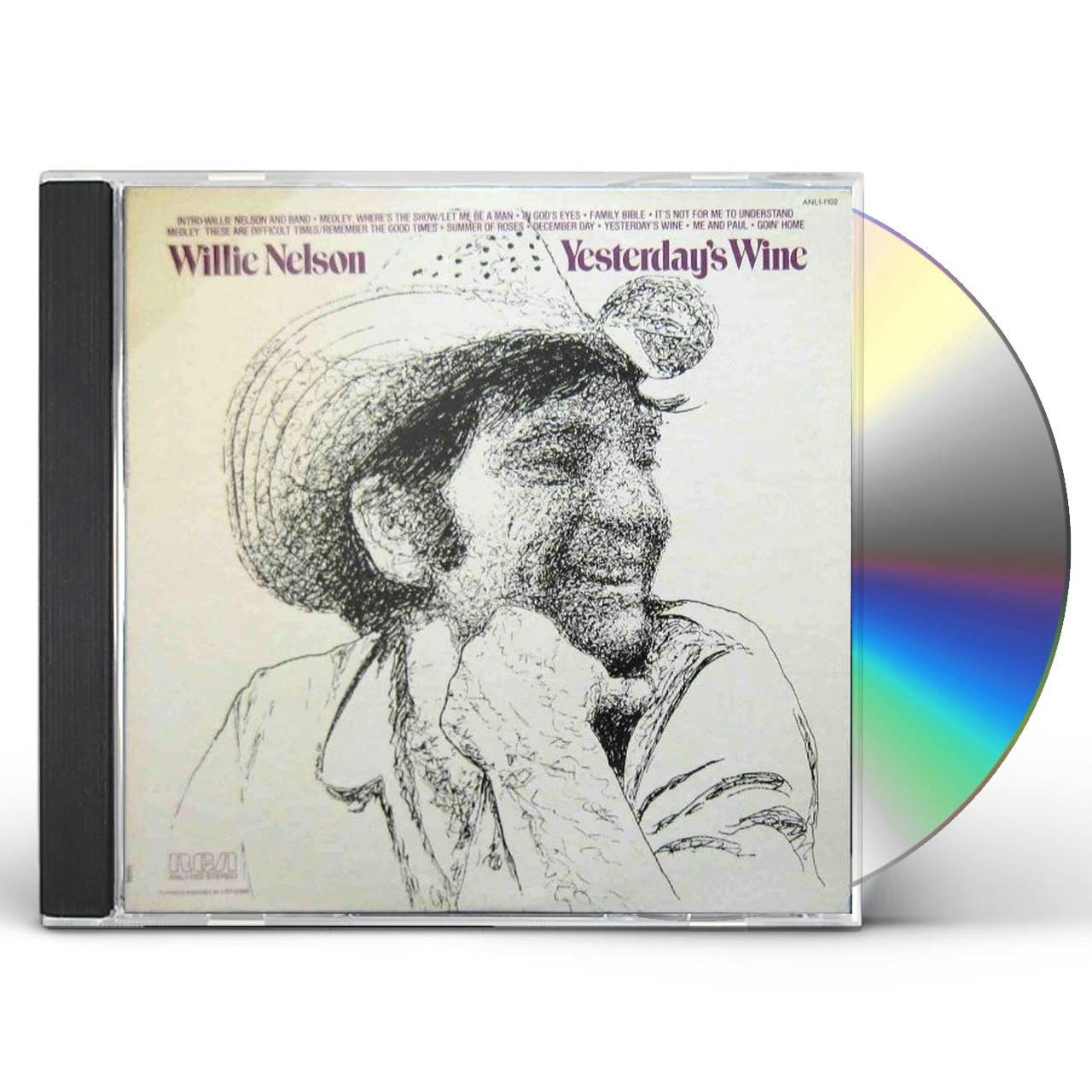 Willie Nelson YESTERDAY'S WINE CD