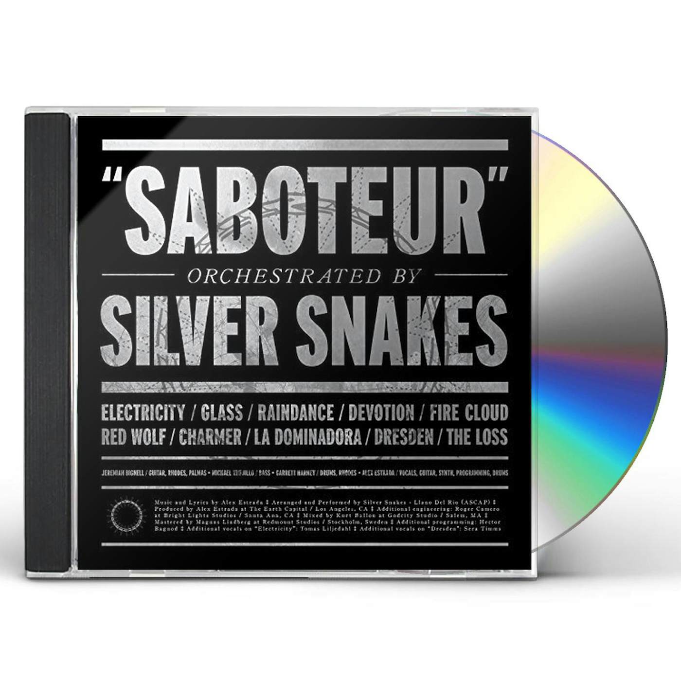 Silver Snakes SABOTEUR CD