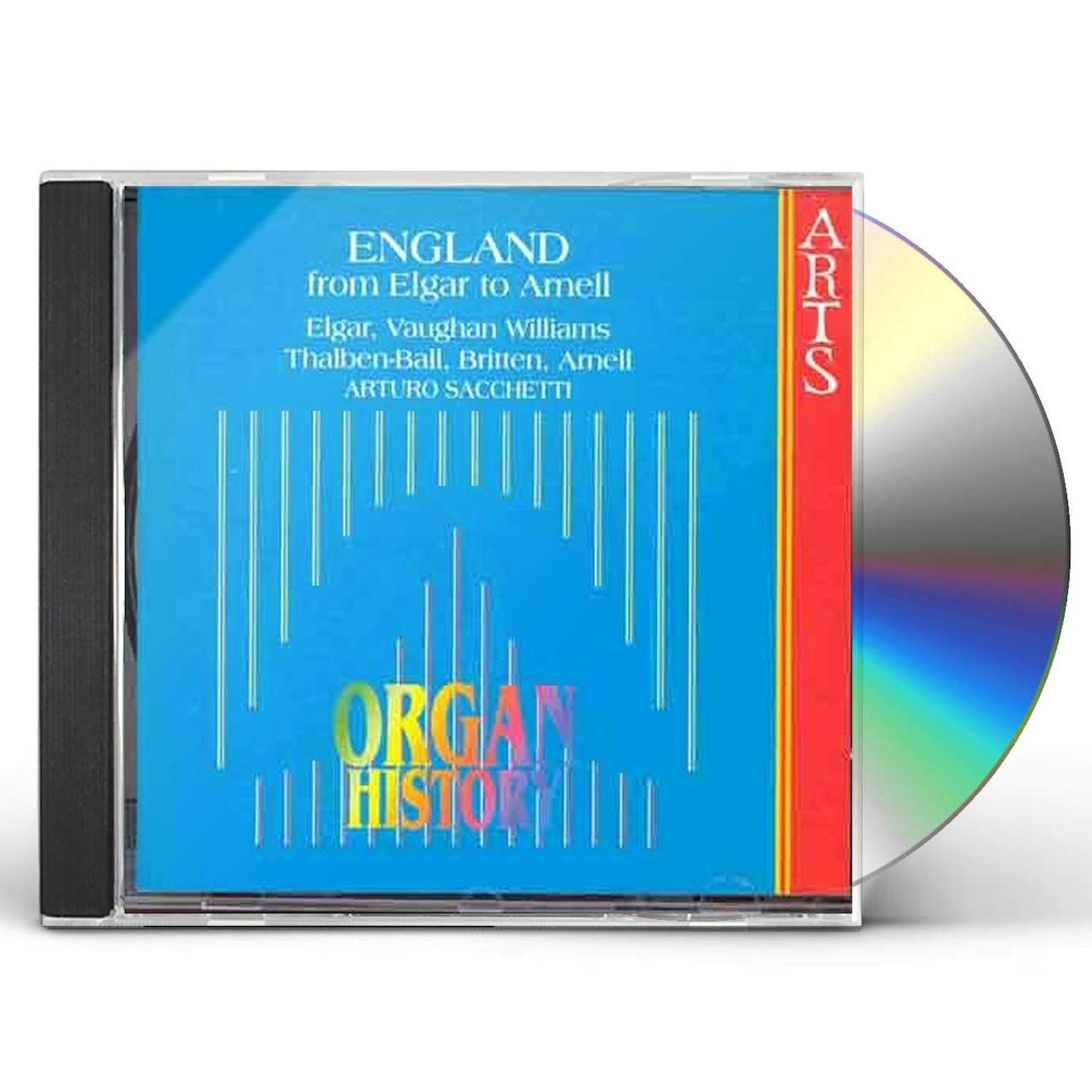 Arturo Sacchetti ENGLAND: FROM ELGAR TO ARNELL / ORGAN MUSIC CD