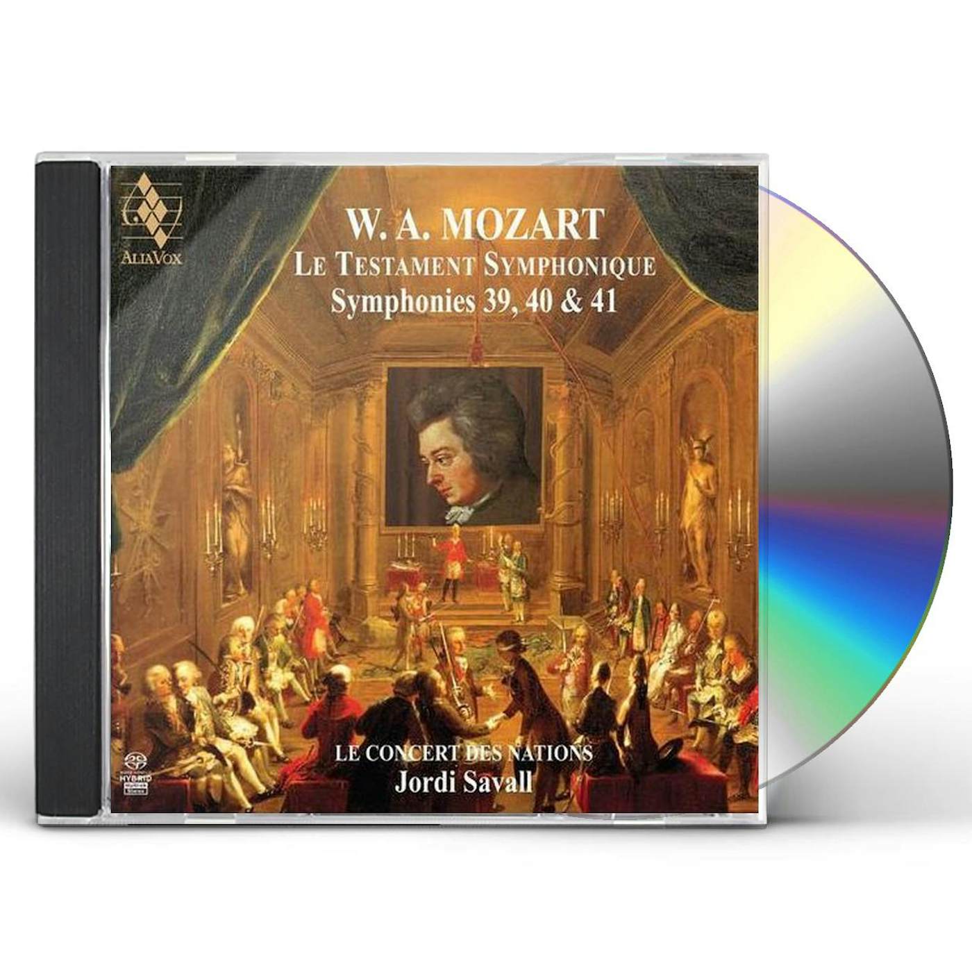 Jordi Savall MOZART: SYMPHONIES NO.39 40 & 41 CD