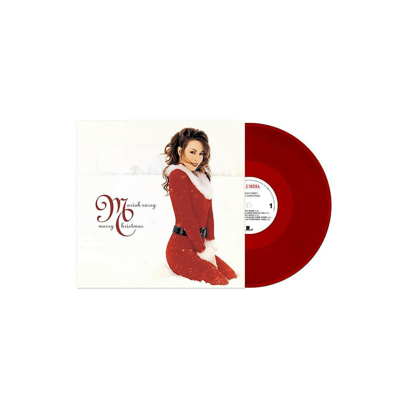 Mariah Carey MERRY CHRISTMAS DELUXE ANNIVERSARY EDITION (RED VINYL) Vinyl Record