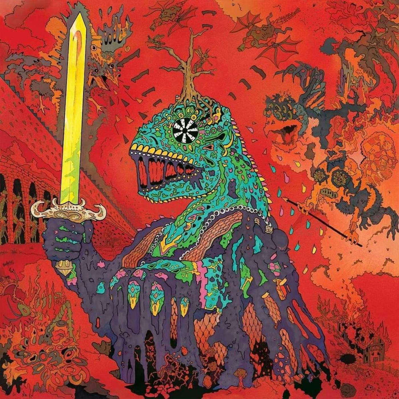 King Gizzard & The Lizard Wizard 12 Bar Bruise (Sea Foam Green) Vinyl Record