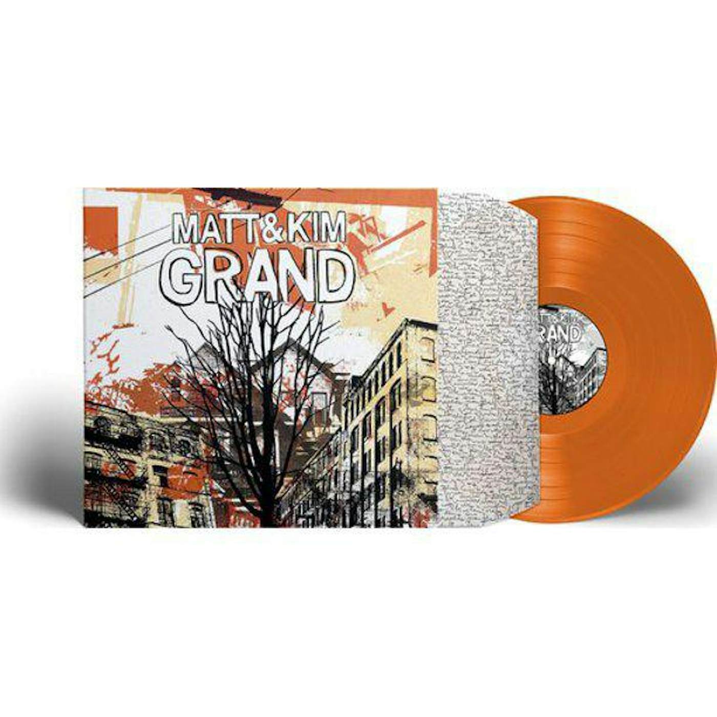 Matt and Kim GRAND (LIMITED EDITION ORANGE VINYL REISSUE) (AMS EXCLUSIVE) Vinyl Record
