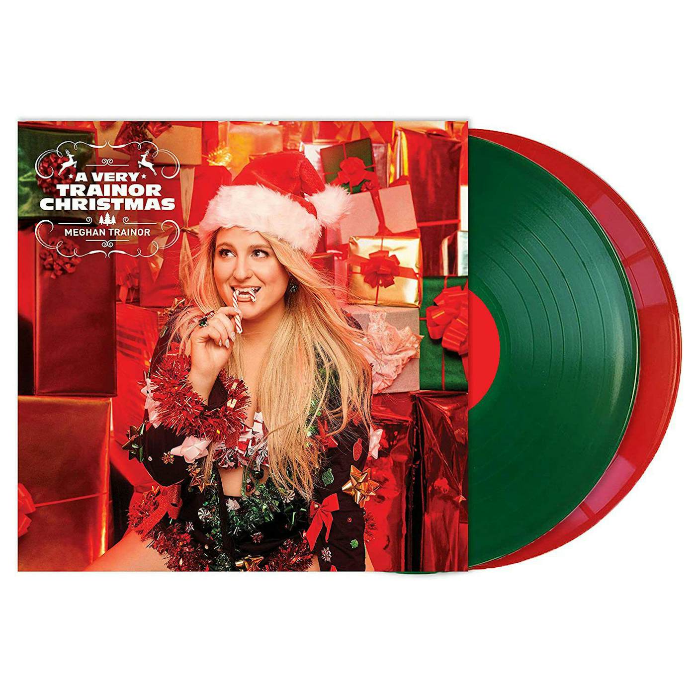 Meghan Trainor Very Trainor Christmas (2LP/140g/Red Translucent/Green Translucent) Vinyl Record