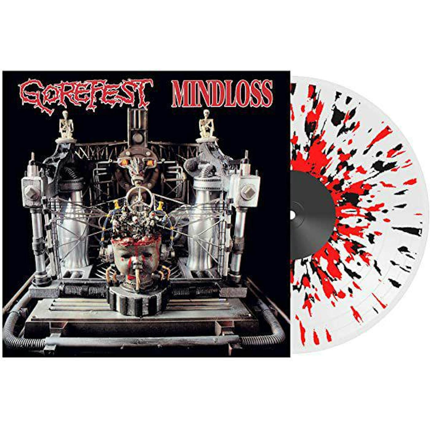 Gorefest MINDLOSS (CLEAR W/ RED/BLACK SPLATTER/140G) Vinyl Record