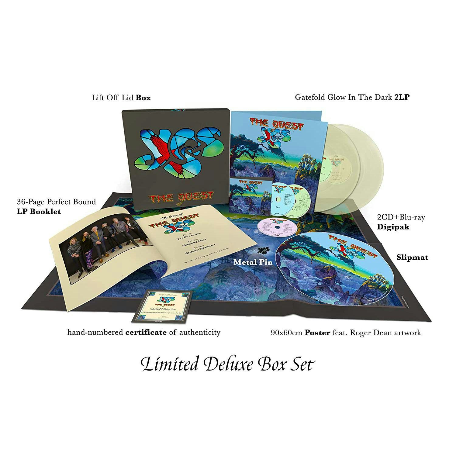 Yes QUEST (LTD/DELUXE/2LP/2CD/BLU-RAY BOX SET) (Vinyl)