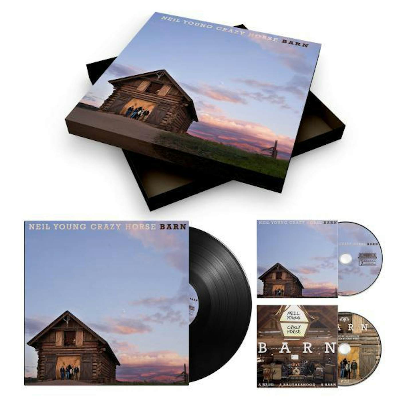 Neil Young & Crazy Horse BARN (DELUXE EDITION/LP/CD/BLU-RAY) Vinyl Record