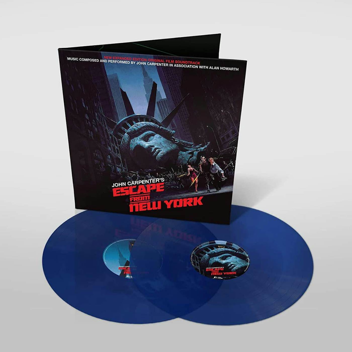 John CARPENTER & Alan HOWARTH ESCAPE FROM NEW YORK Original Soundtrack (2LP/BLUE VINYL/GATEFOLD/REISSUE/IMPORT) Vinyl Record