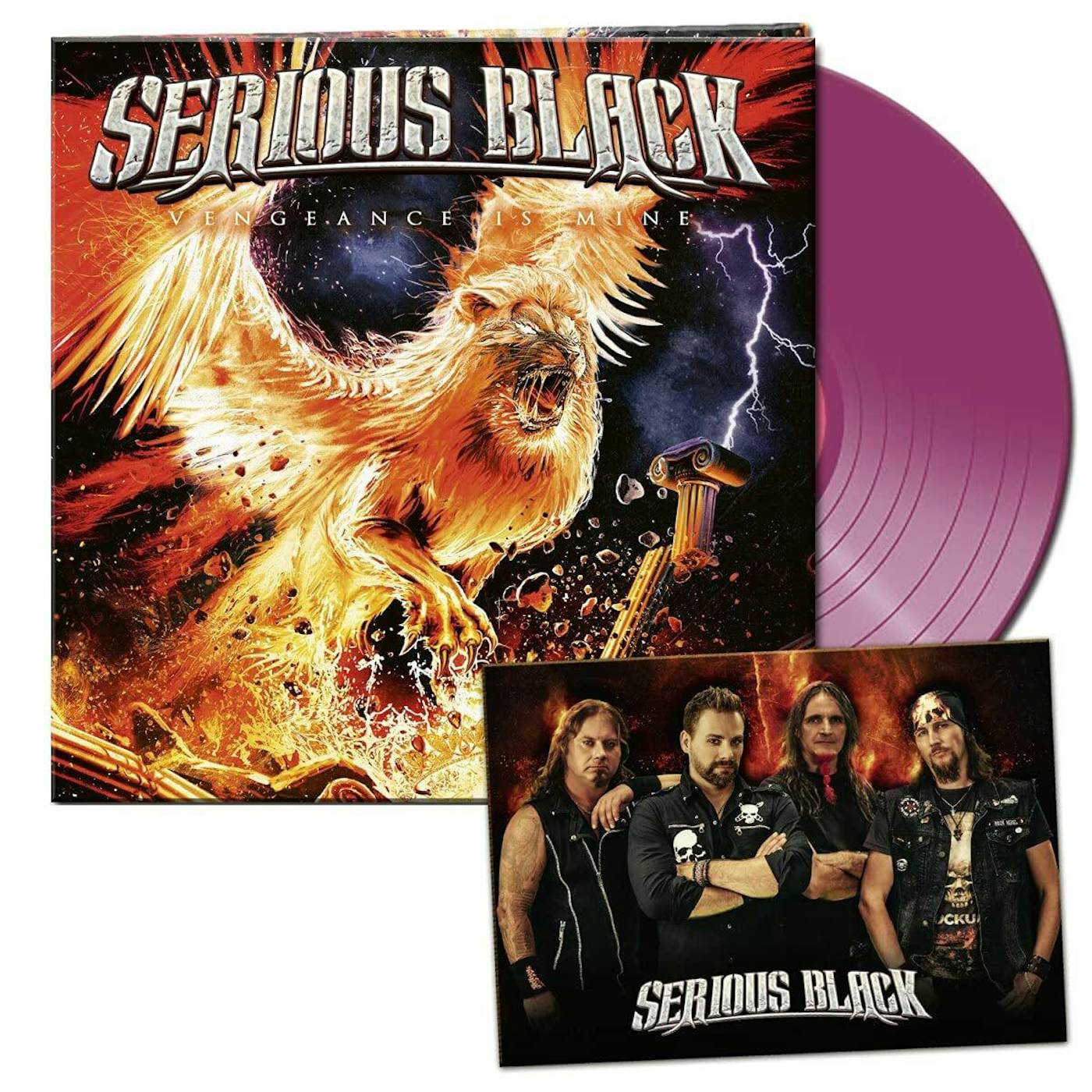 Serious Black Vengeance Is Mine (Clear Violet) Vinyl Record