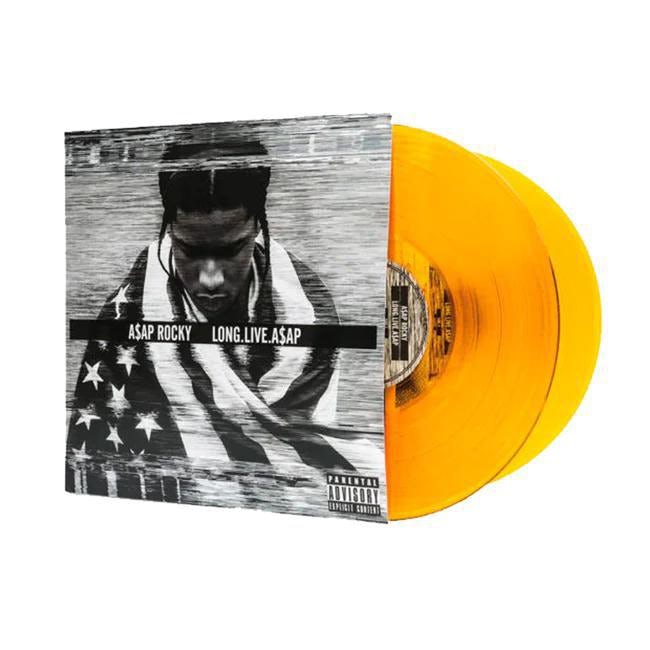 A AP Rocky LONG.LIVE.A AP Pa 2LP Yellow Orange Vinyl Record