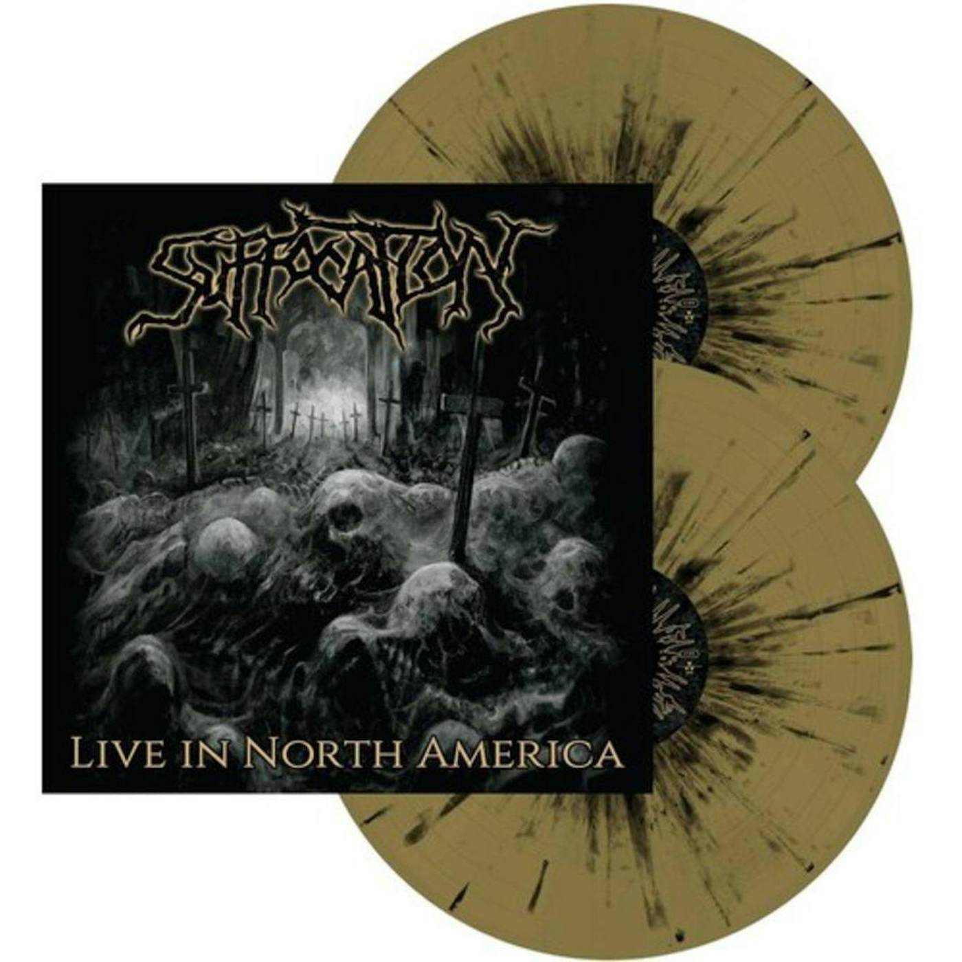 Suffocation LIVE IN NORTH AMERICA (GOLD & BLACK SPLATTER VINYL) (I) Vinyl Record