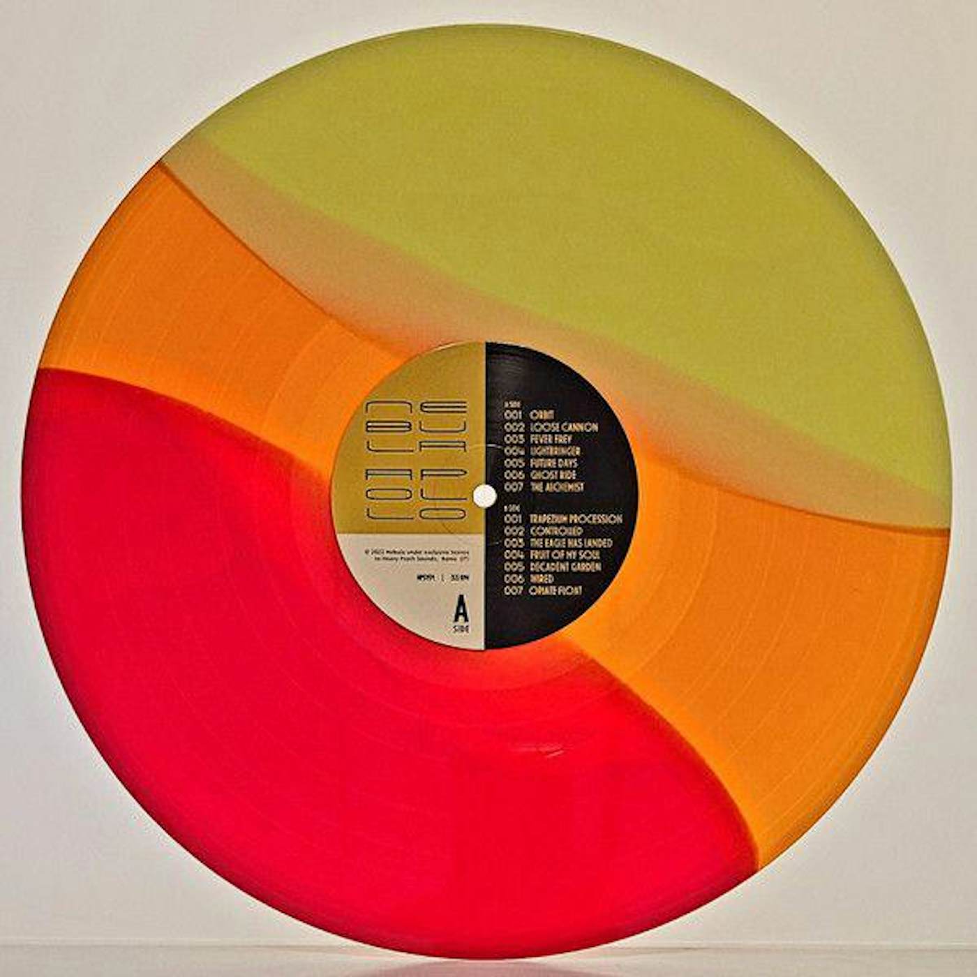 Nebula Apollo (Striped Yellow/orange/transparent Red Vinyl)