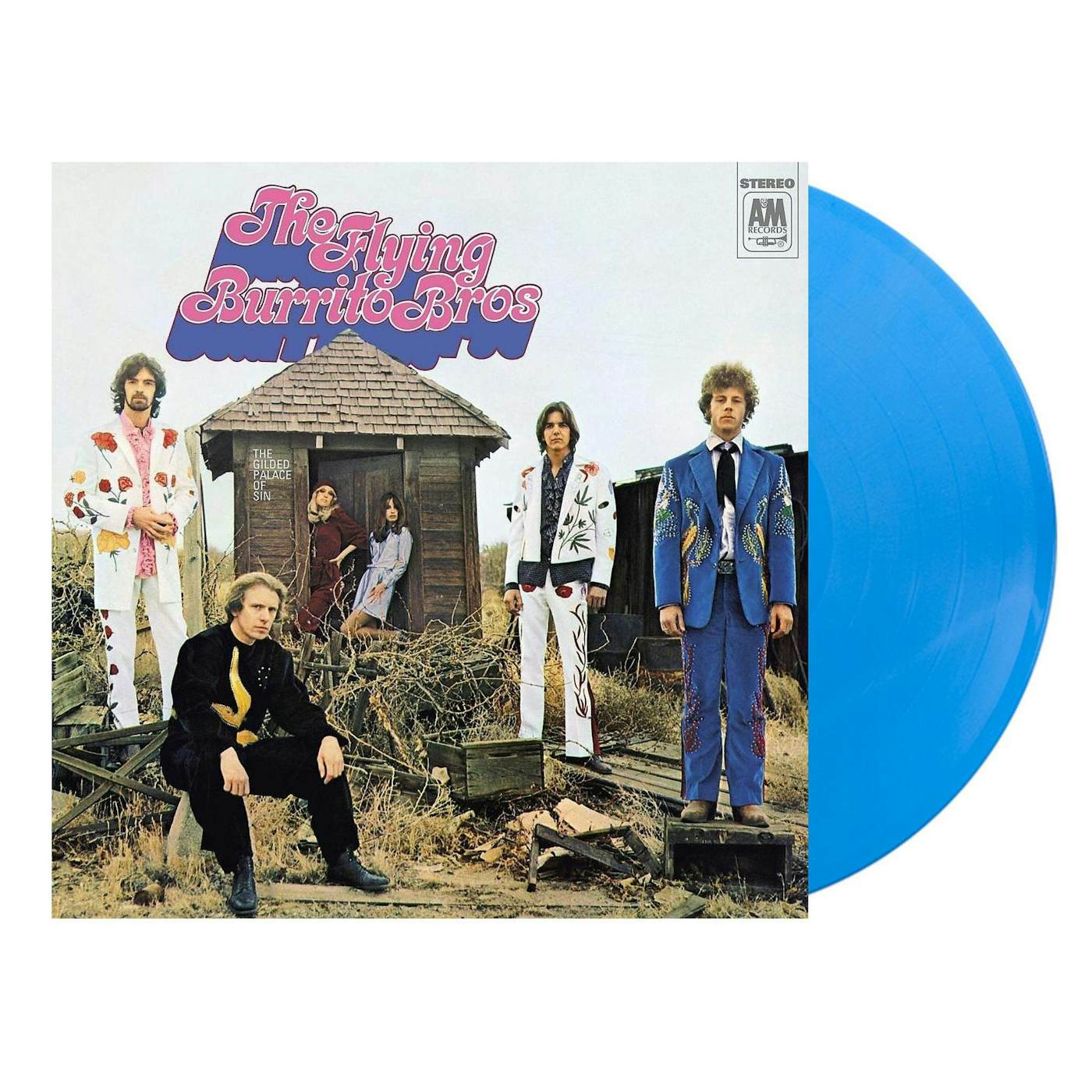 The Flying Burrito Brothers GILDED PALACE OF SIN (SKY BLUE) Vinyl Record