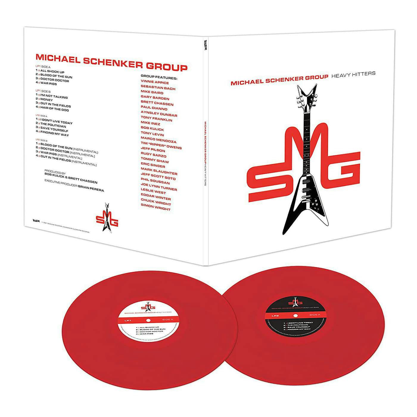 Michael Schenker Group Heavy Hitters (Red) Vinyl Record