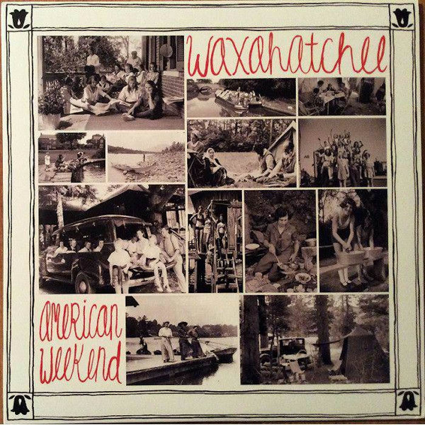 Waxahatchee American Weekend (Black & Red Quad) Vinyl Record