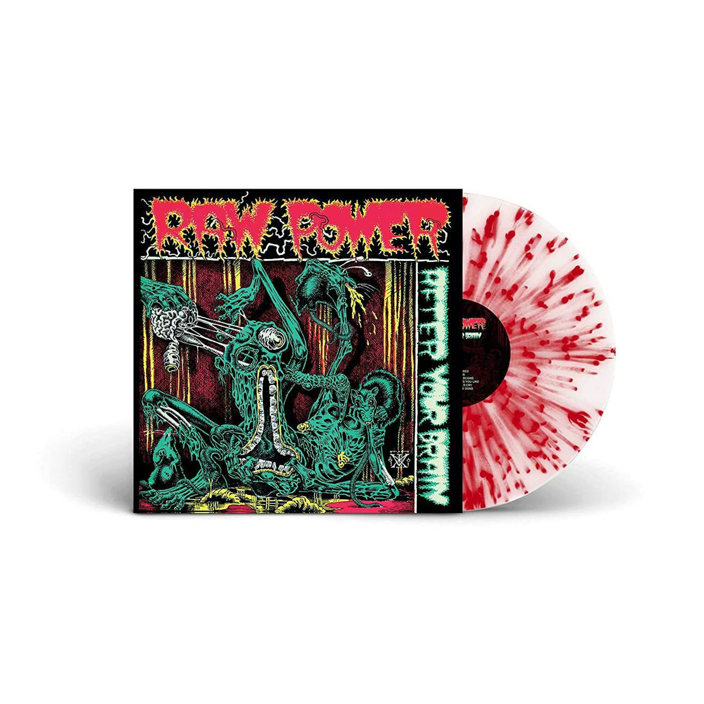 Raw Power After Your Brain (White/Red Splatter) Vinyl Record