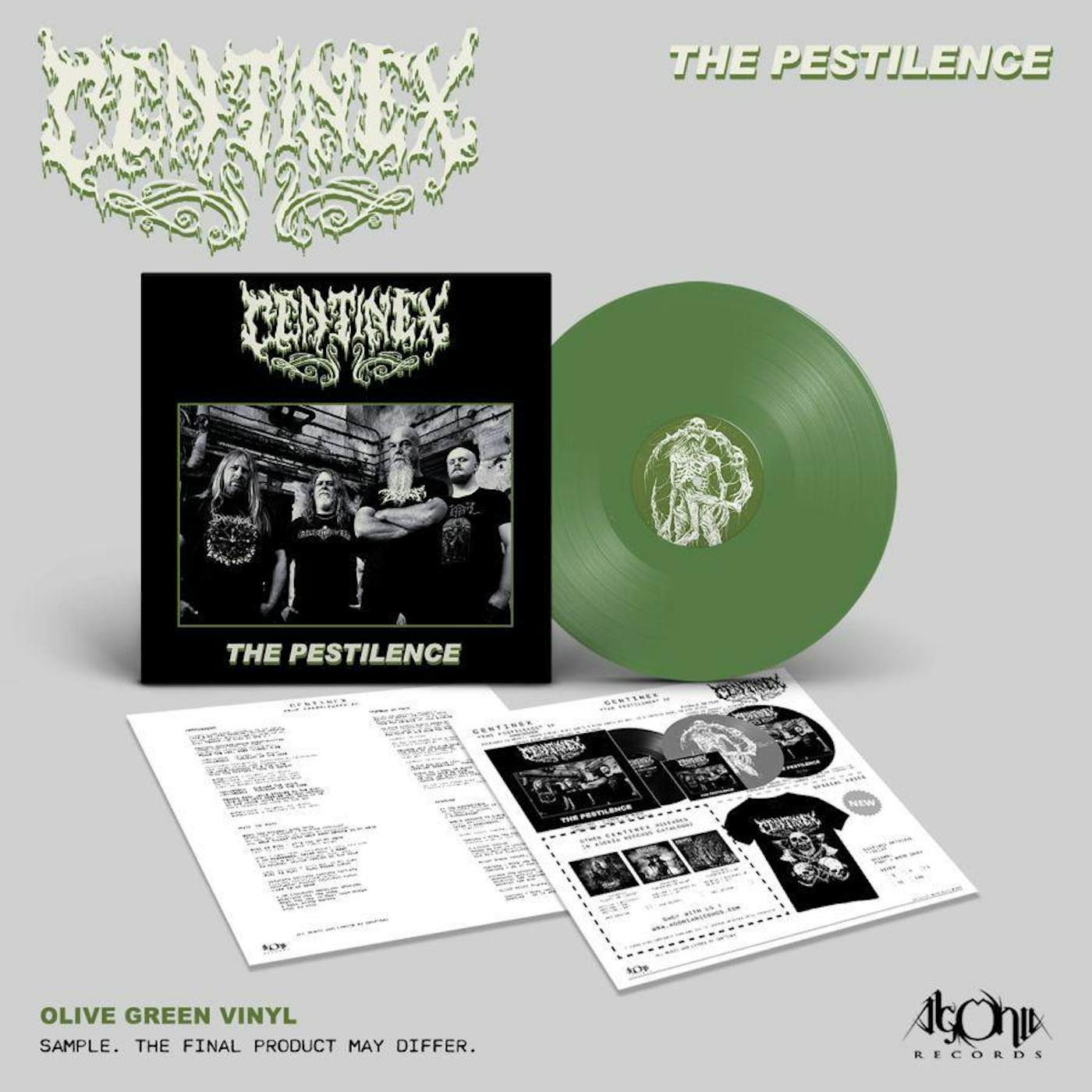 Centinex Pestilence (Green) Vinyl Record