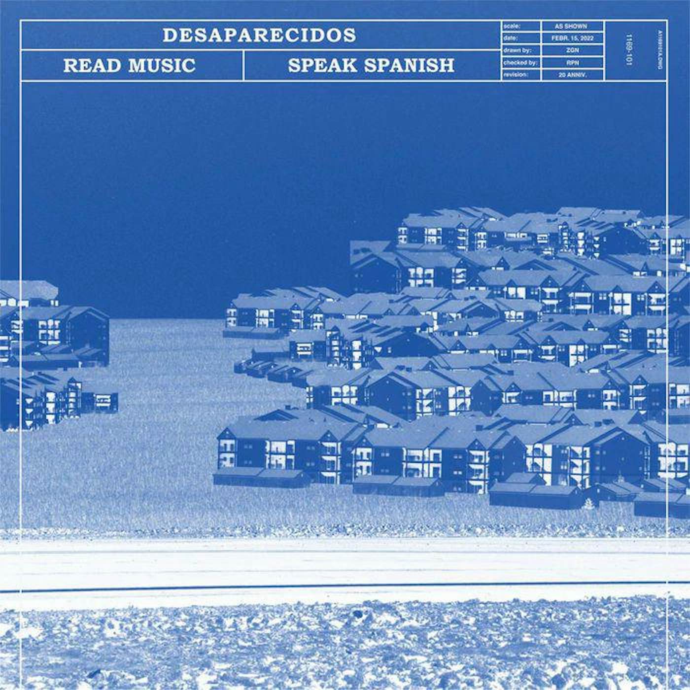 Desaparecidos Read Music / Speak Spanish (Remastered) (transparent blue vinyl/DL card) vinyl record
