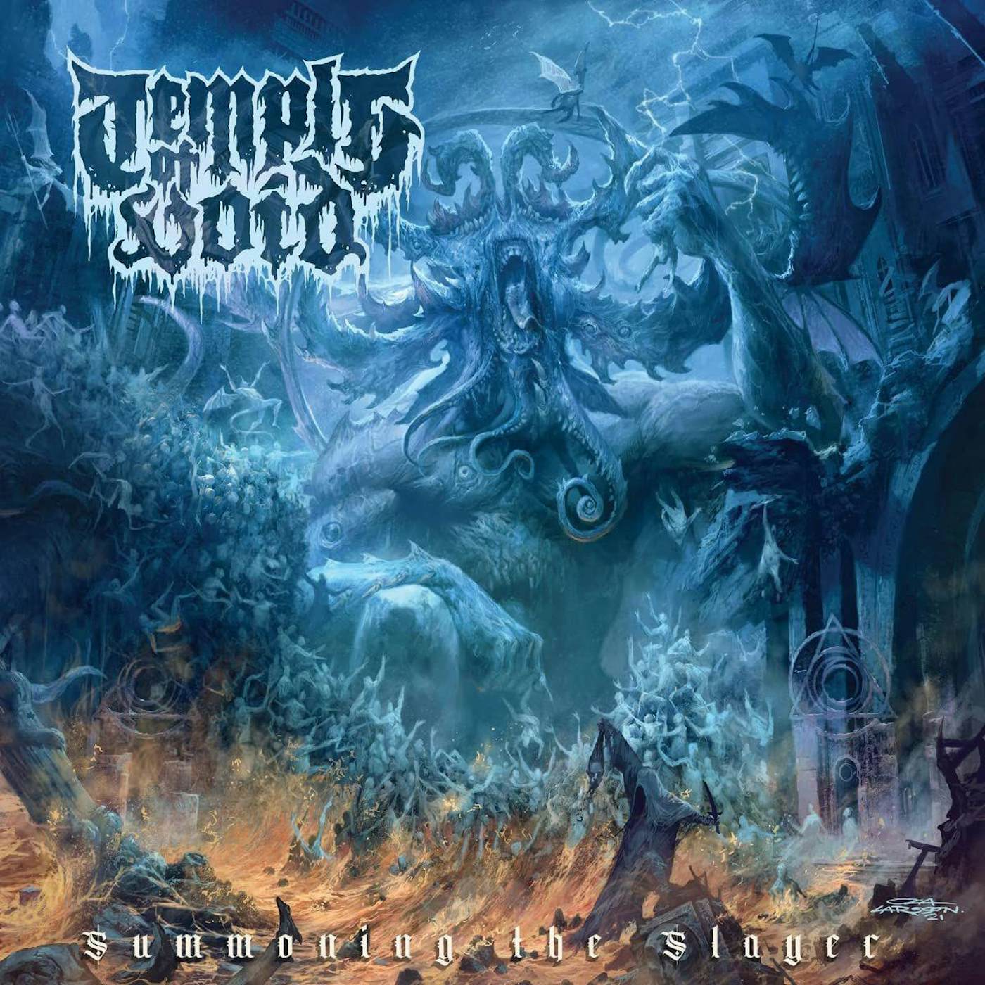 Temple of Void Summoning The Slayer (Orange) Vinyl Record
