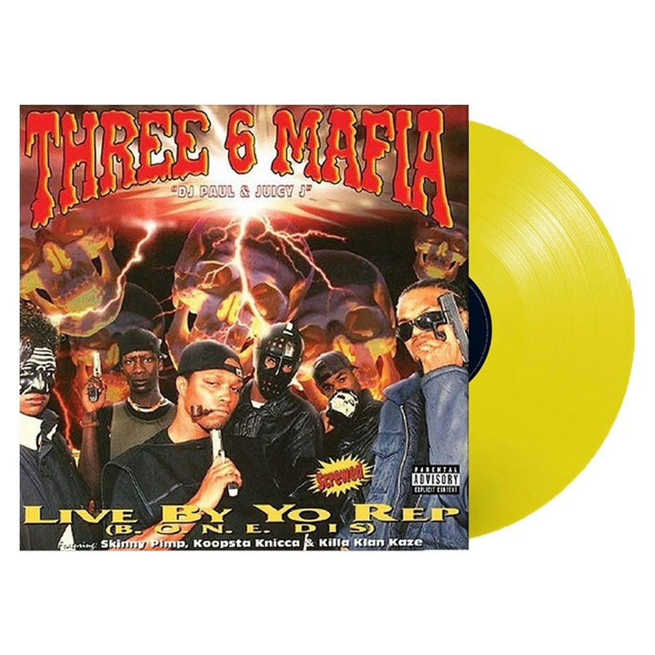 Three 6 Mafia Live By Yo Rep (Translucent Lemonade Yellow) Vinyl 