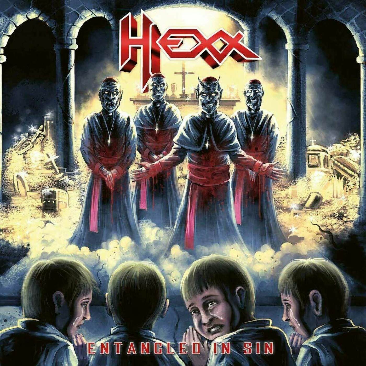 Hexx ENTANGLED IN SIN (RED VINYL/IMPORT) Vinyl Record