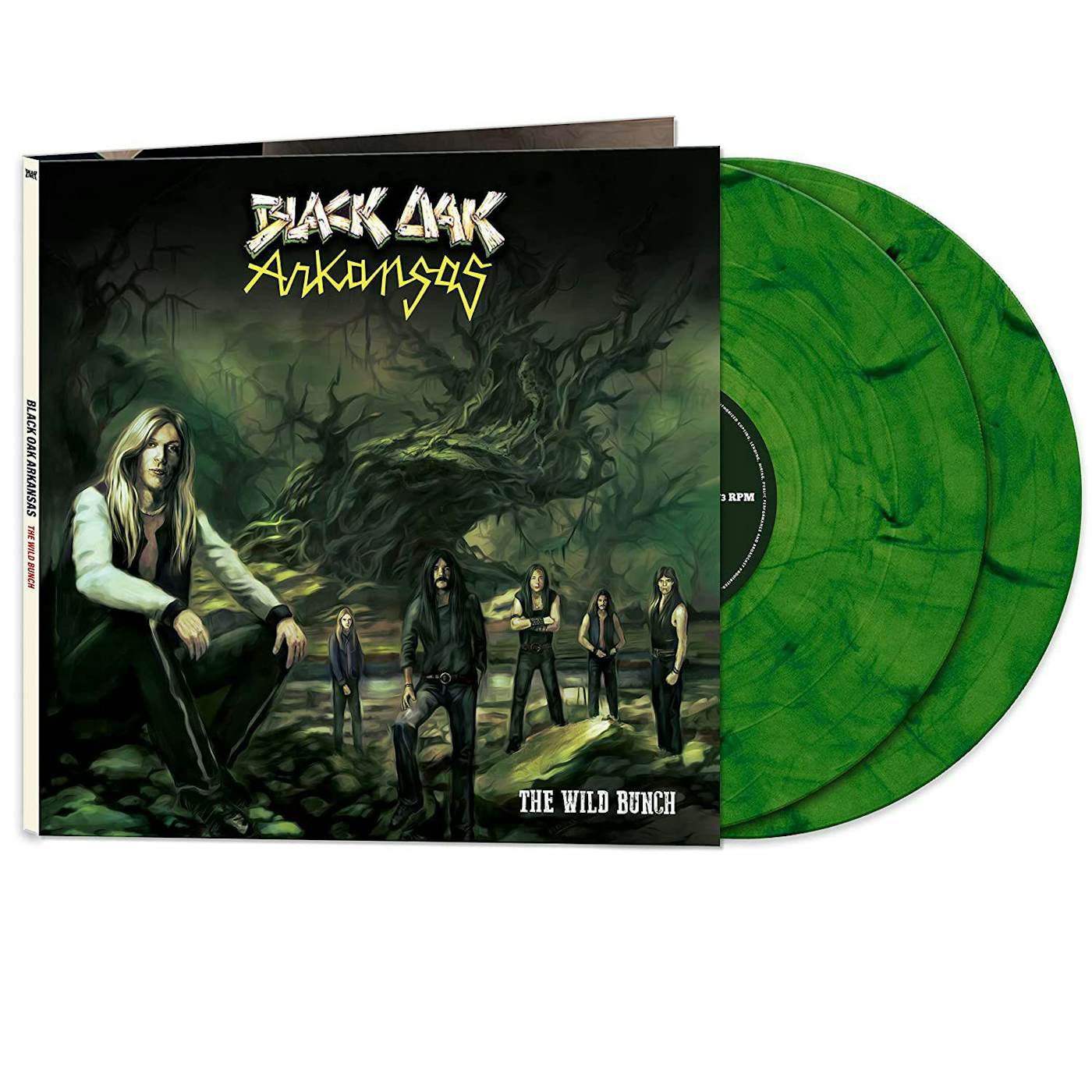 Black Oak Arkansas Wild Bunch (Green Marble) Vinyl Record