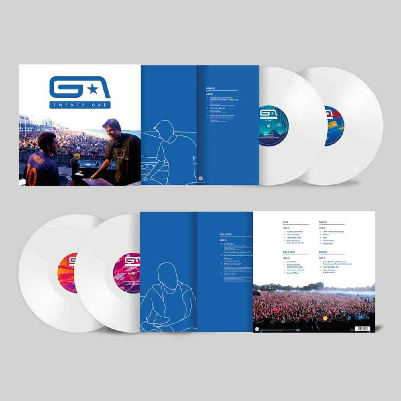 Groove Armada 21 Years (White) Vinyl Record
