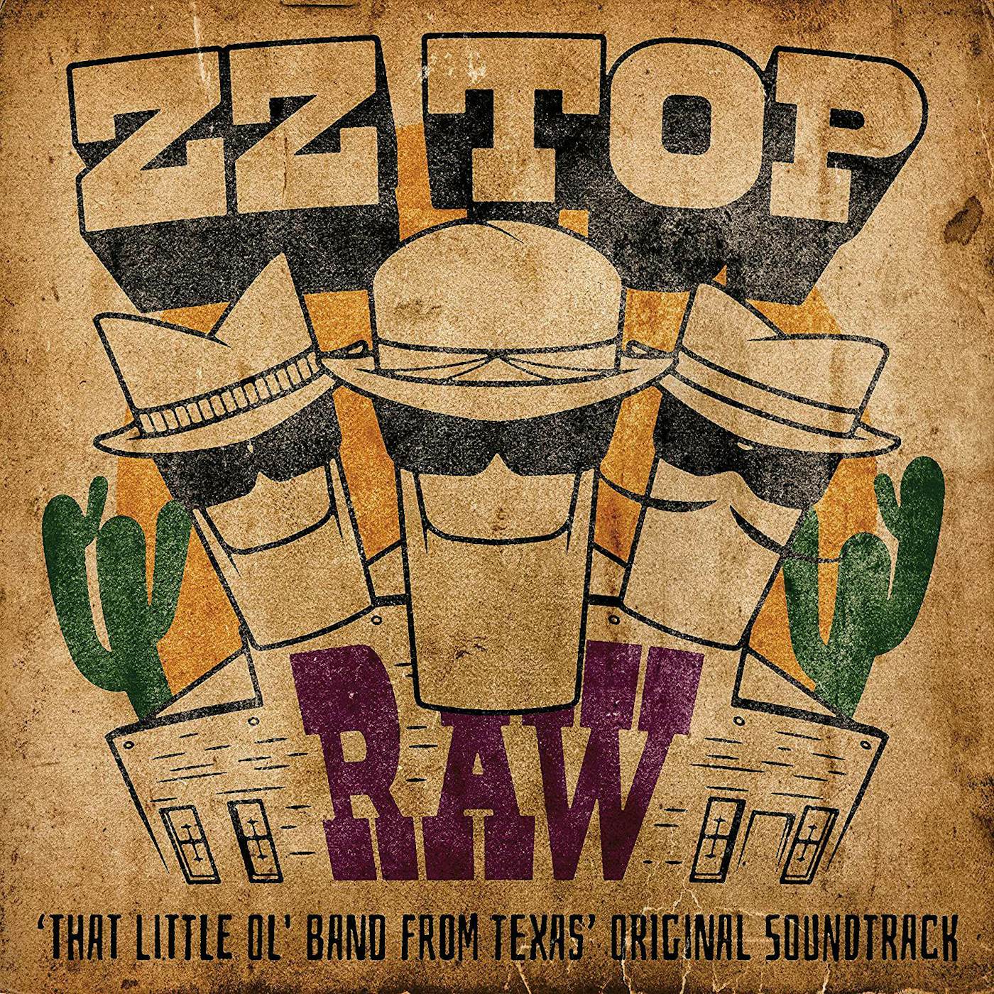 ZZ Top RAW ('That Little Ol' Band From Texas' Original Soundtrack) Vinyl Record
