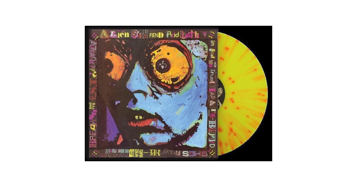 Alien Sex Fiend Acid Bath Yellow And Orange Splatter 140g Vinyl Record