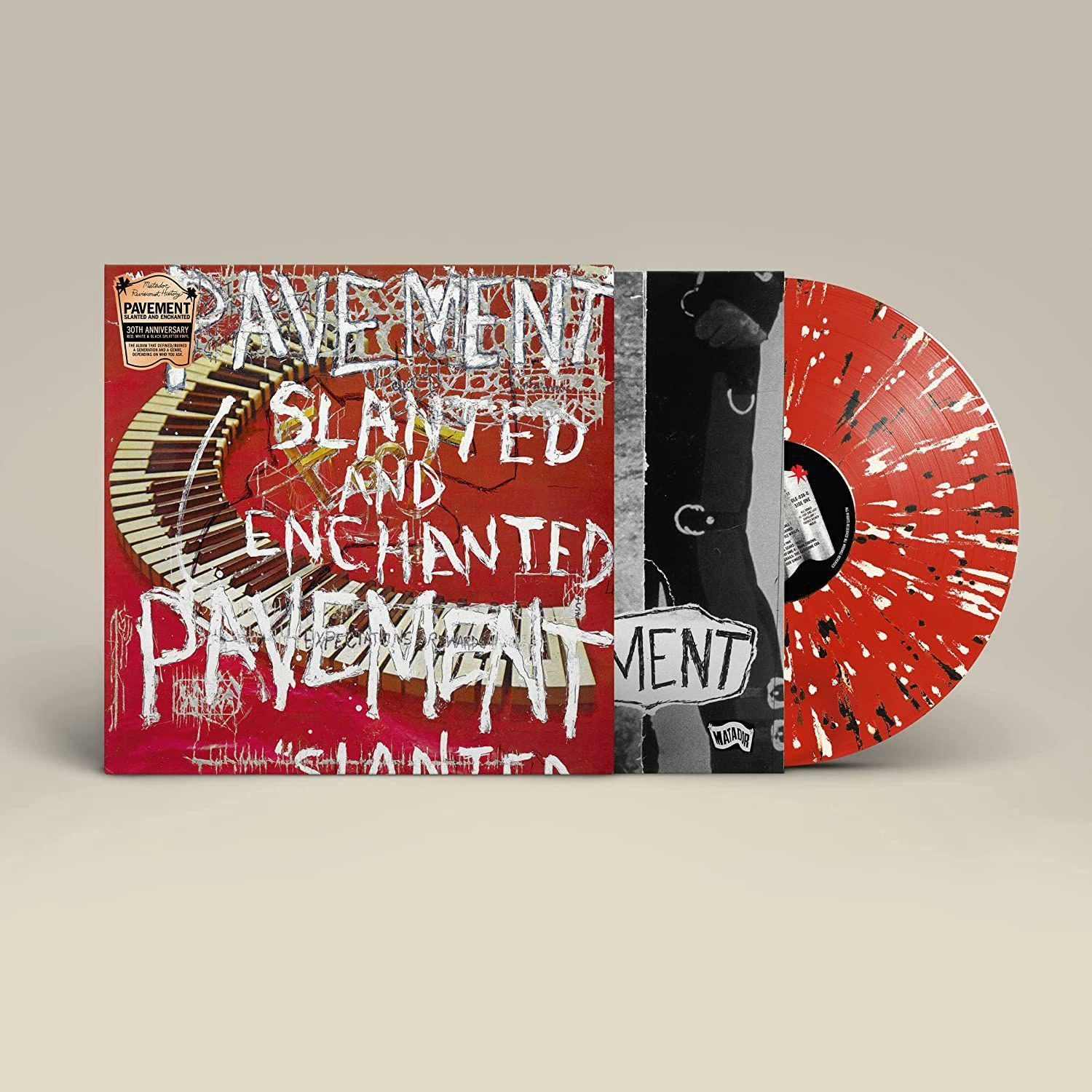 Pavement Slanted & Enchanted (Red & White Splatter) Vinyl Record