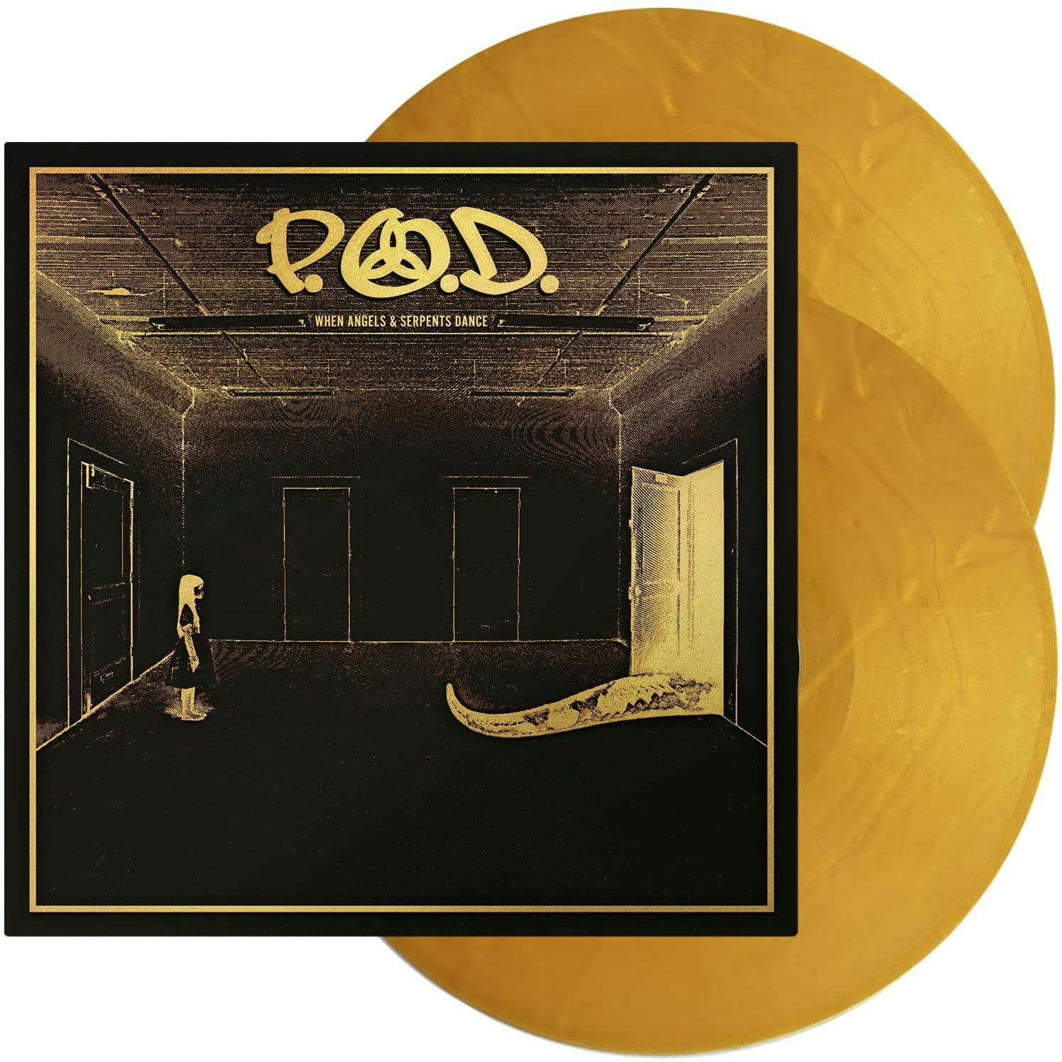 P.O.D. When Angels & Serpents Dance Gold Vinyl Record