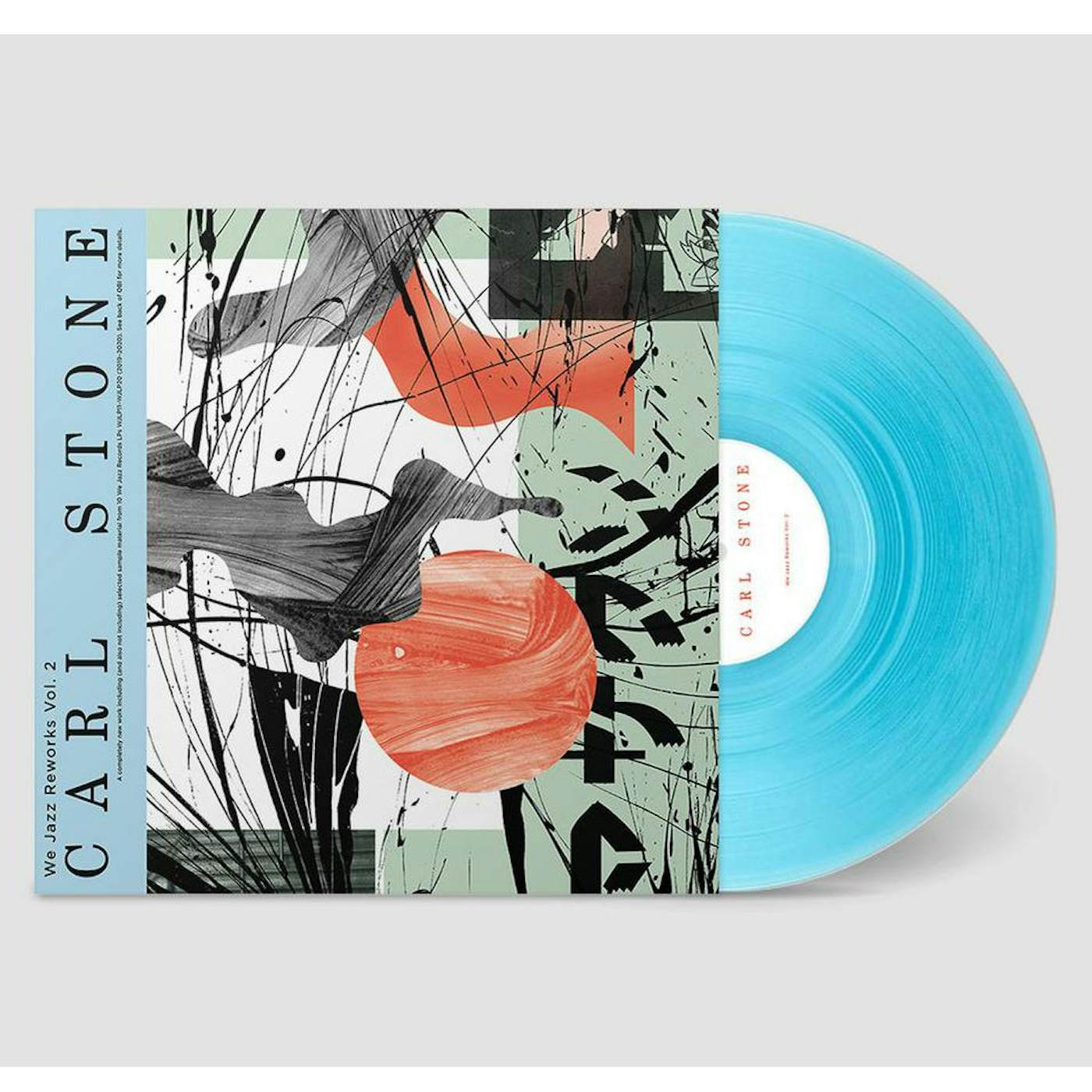 Carl Stone We Jazz Reworks: Vol. 2 (Curacao Blue Transparent Vinyl/inside Out Sleeve/obi W/ Liner Notes) Vinyl Record