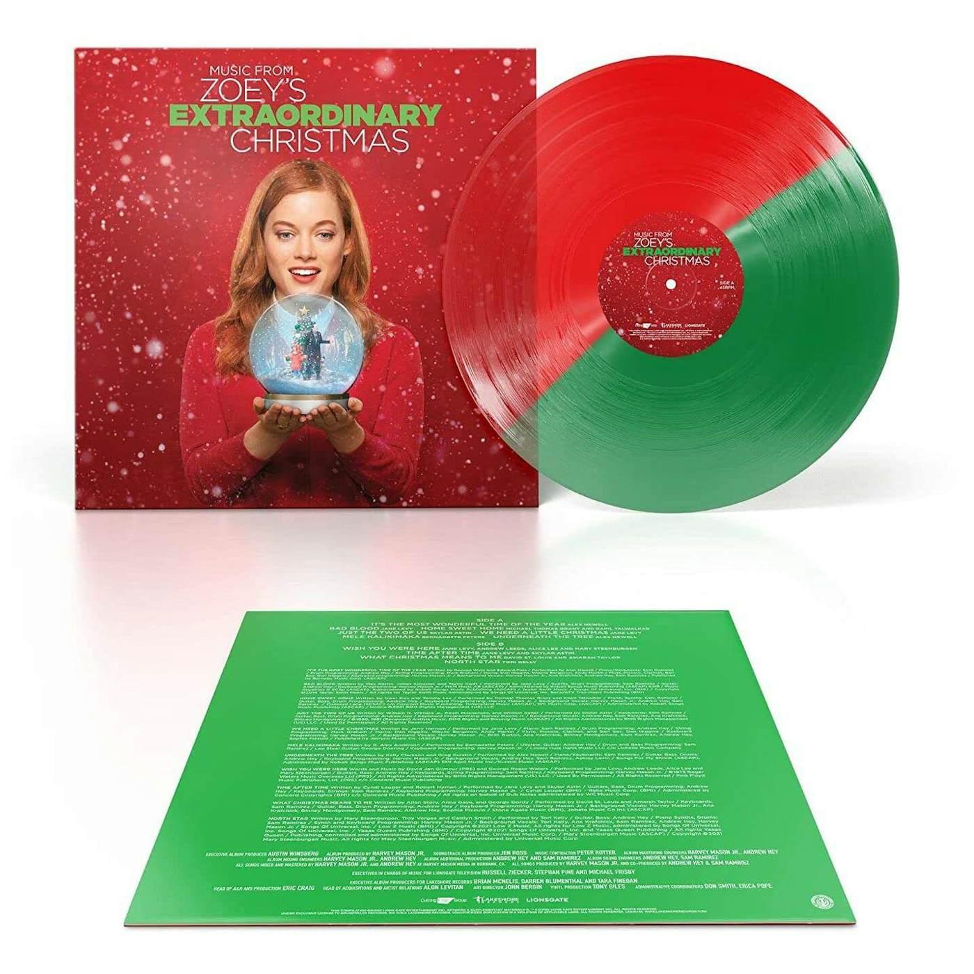 Tori Kelly Music From Zoey’s Extraordinary Christmas Original Soundtrack (Tran Red/Green Split Christmas Cookie) Vinyl Record