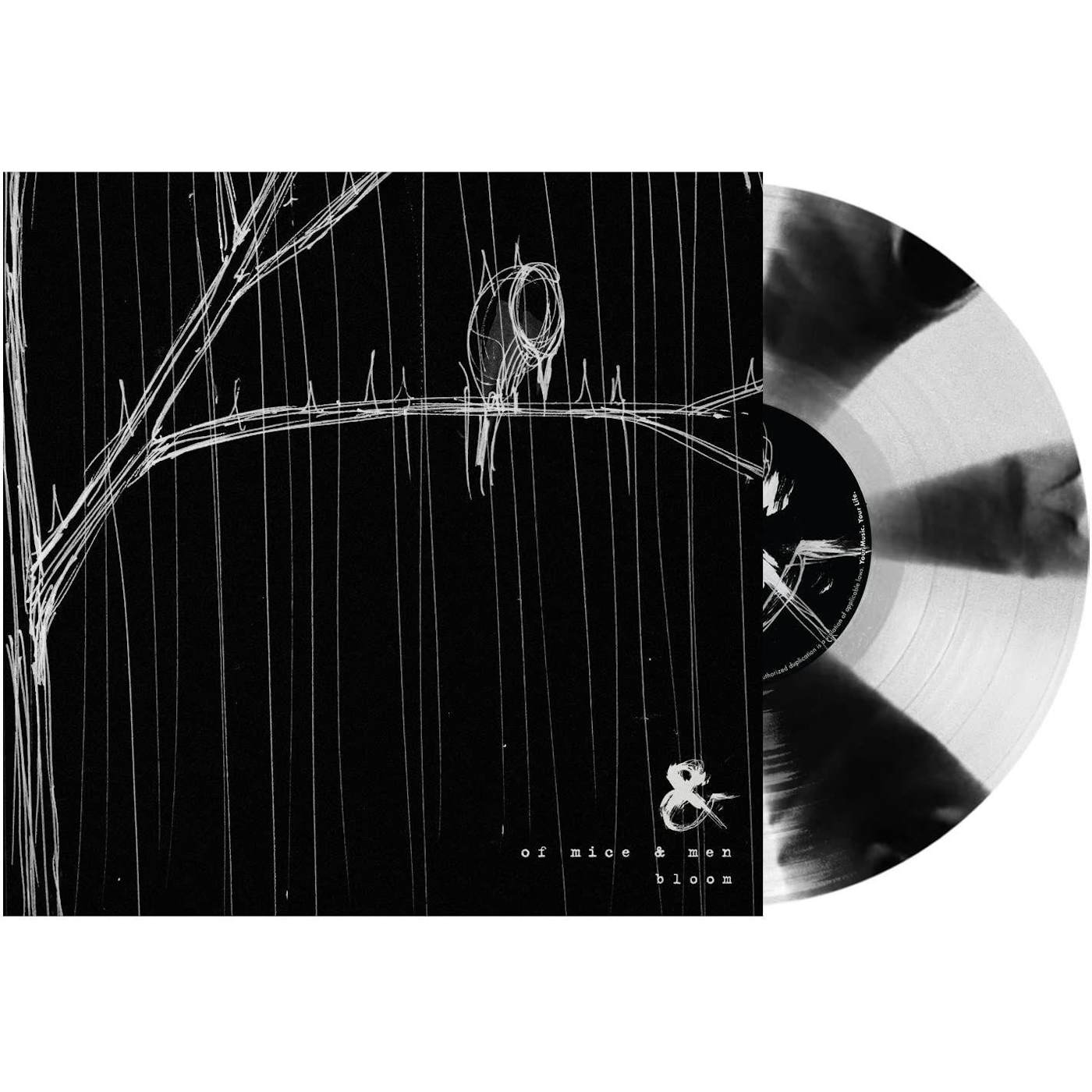 Of Mice & Men BLOOM (BLACK & WHITE PINWHEEL VINYL) Vinyl Record