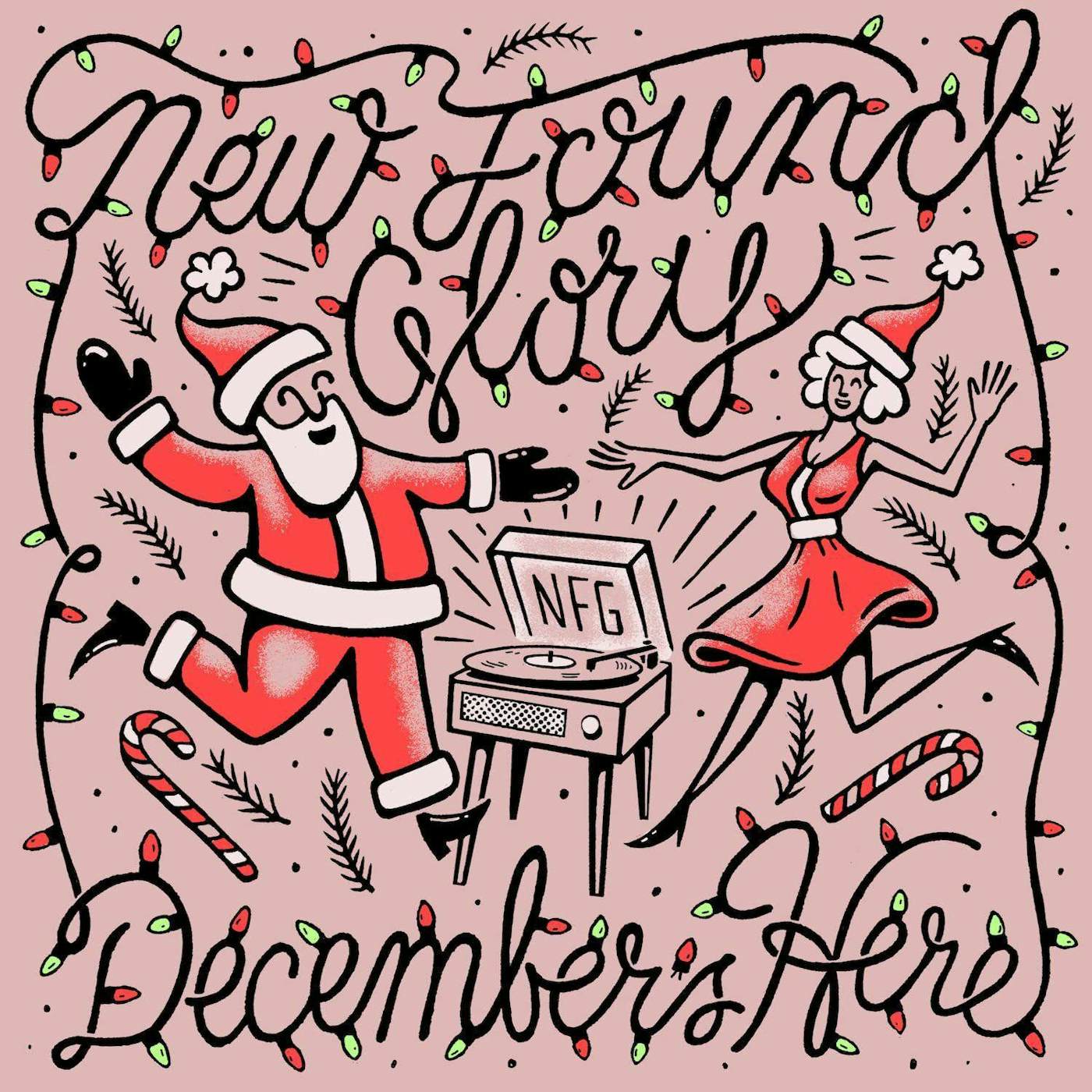 New Found Glory DECEMBER'S HERE (LIGHT PINK VINYL) Vinyl Record