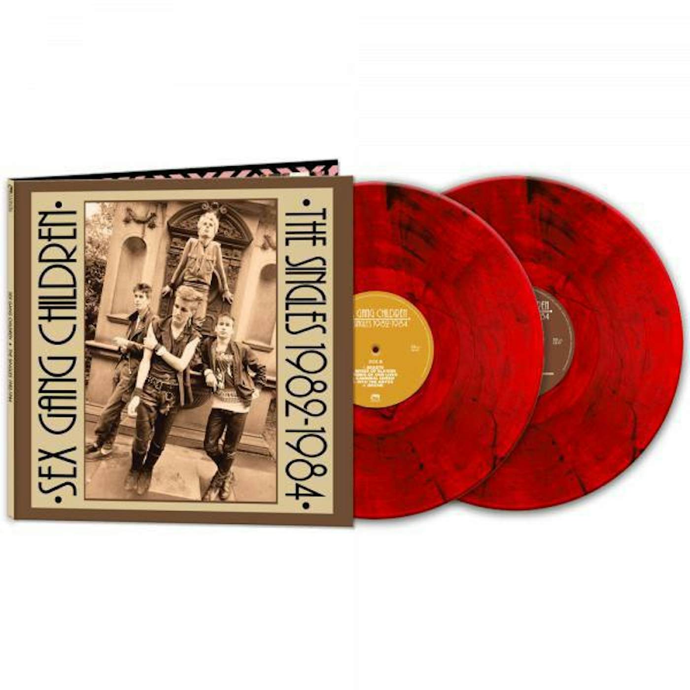 Sex Gang Children Singles 1982-1984 (Red Marble Vinyl Record)