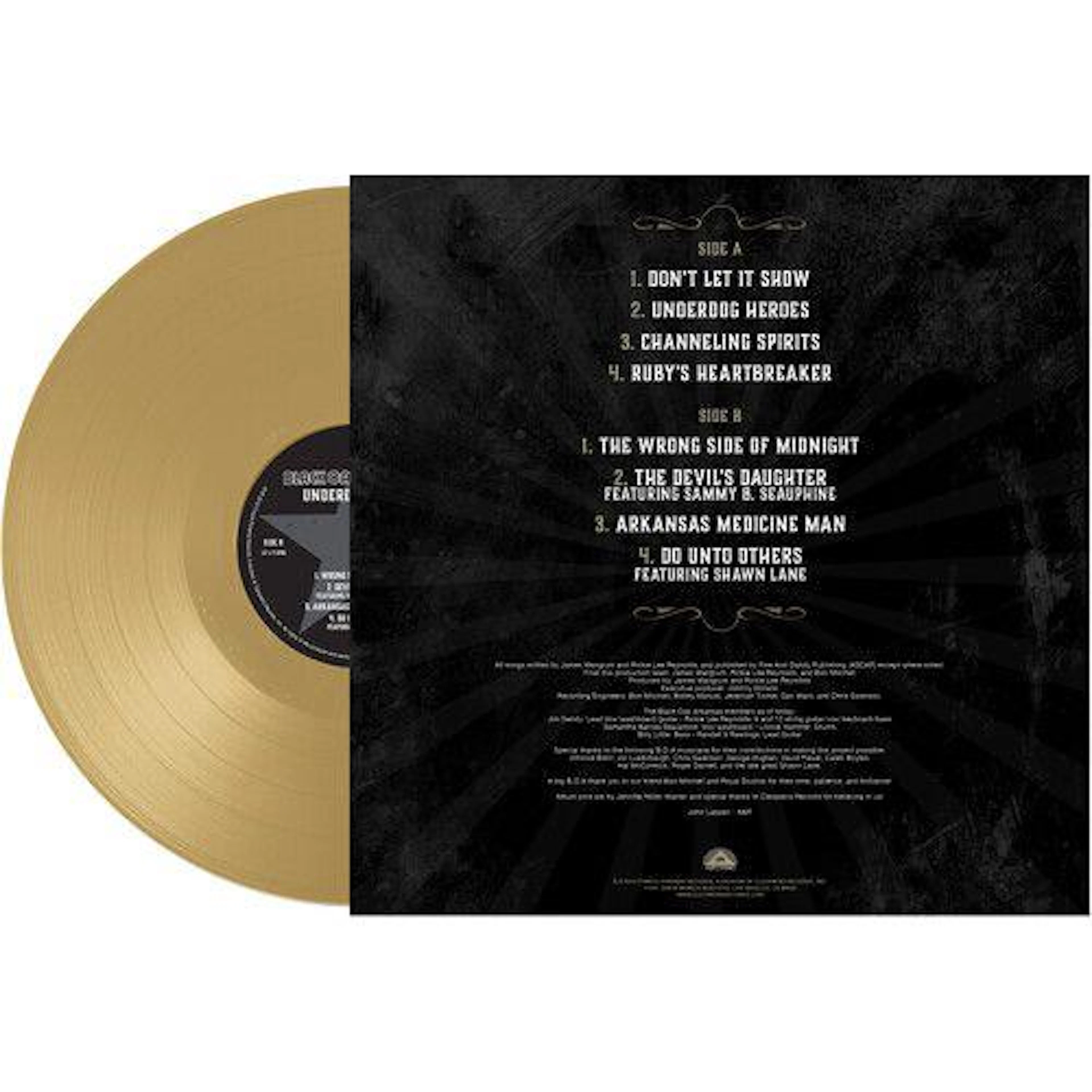 Black Oak Arkansas Underdog Heroes (Gold) Vinyl Record