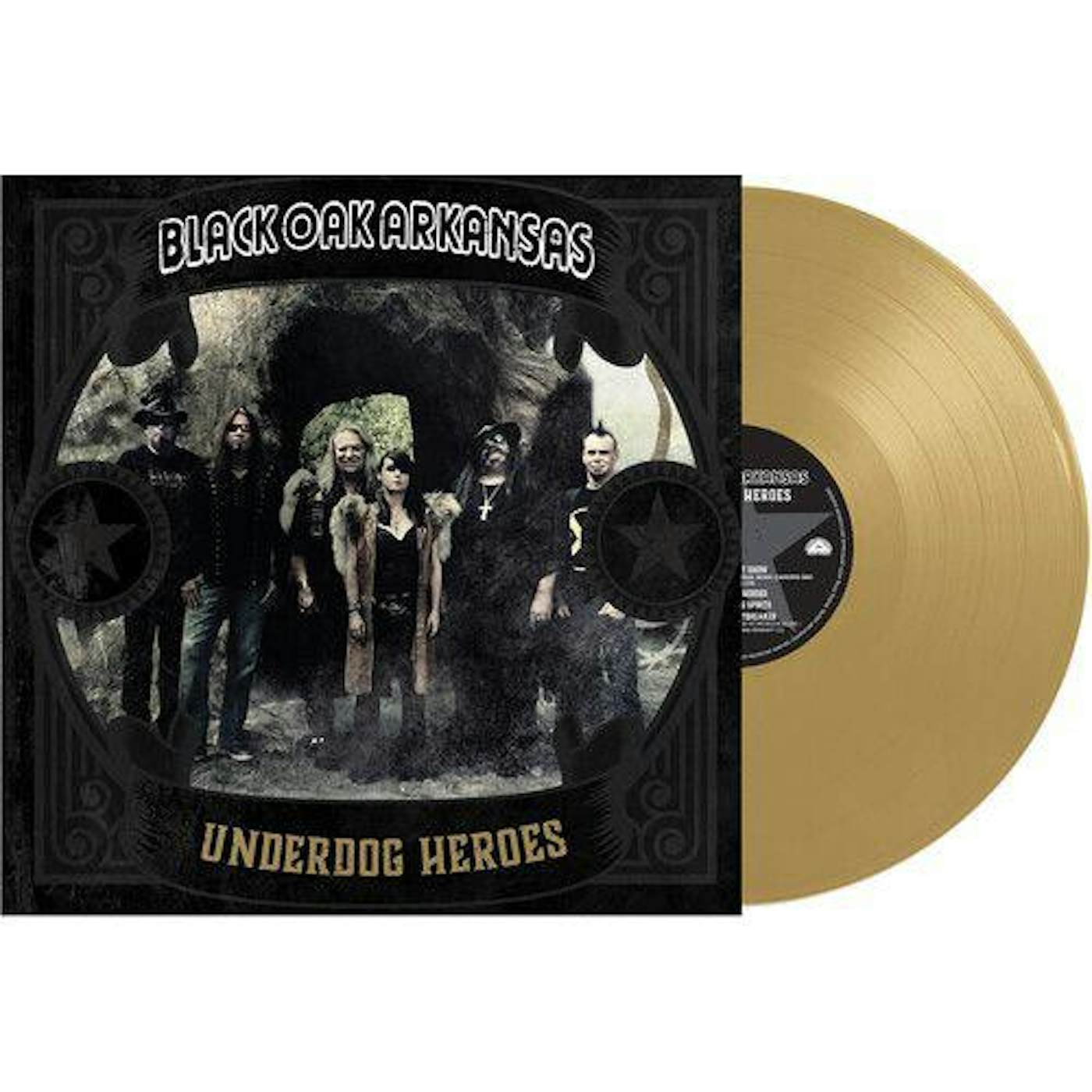 Black Oak Arkansas Underdog Heroes (Gold) Vinyl Record
