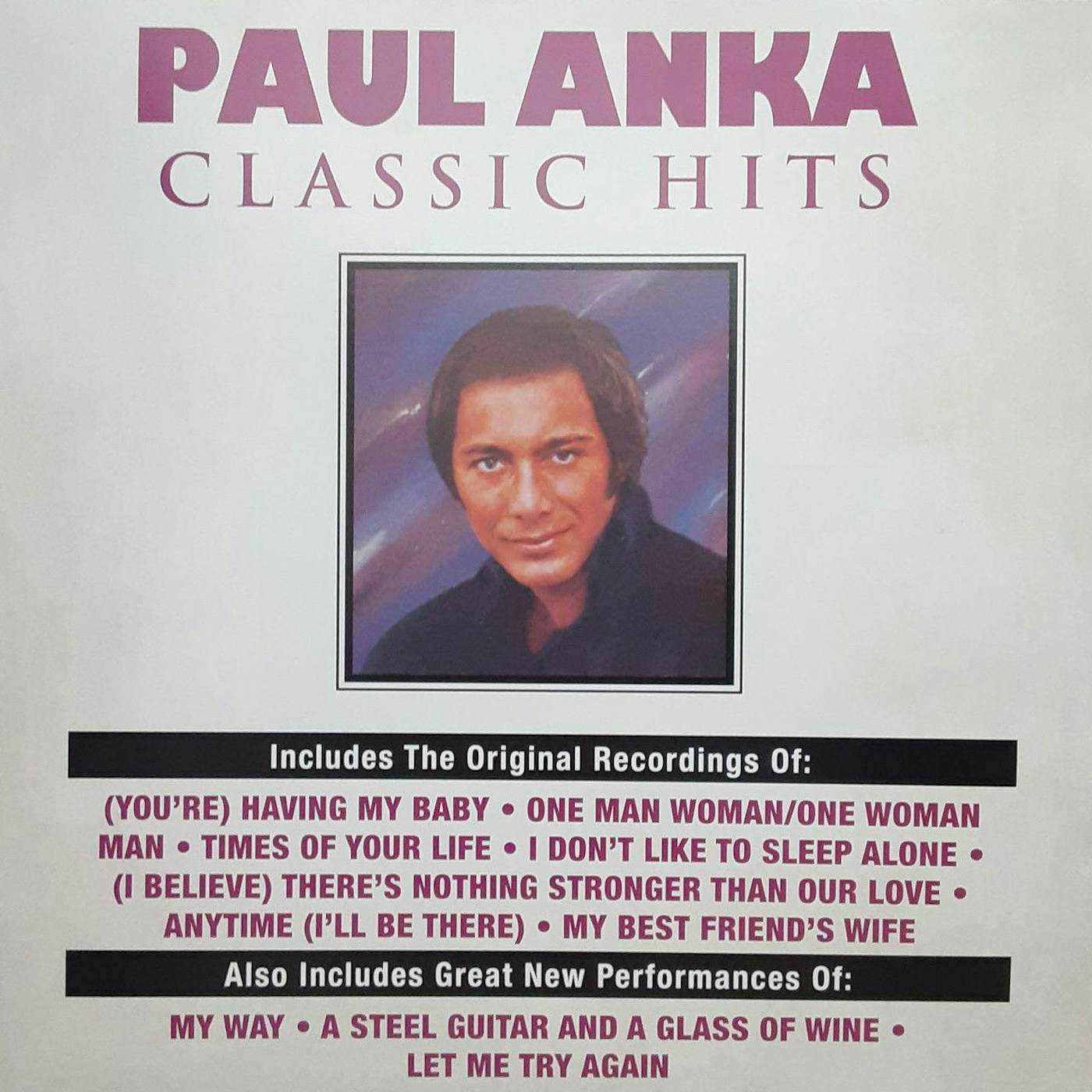 Paul Anka Classic Hits Vinyl Record