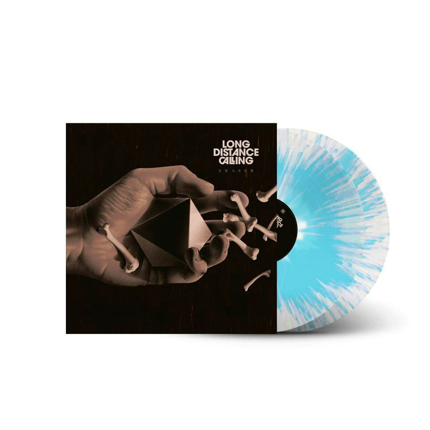 Long Distance Calling Eraser (Crystal Clear Blue Splatter) Vinyl Record